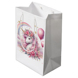 Pink Unicorn  Medium Gift Bag