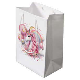 Pink Unicorn  Medium Gift Bag