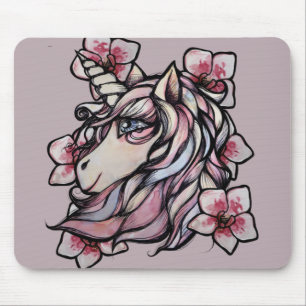Pink Unicorn Orchids art Orchid Unicorns           Mouse Mat