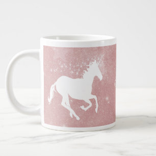 Pink Unicorn Personalised Giant Coffee Mug