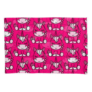 Pink Unicorn Pony Pillowcase