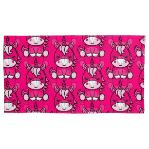 Pink Unicorn Pony Pillowcase