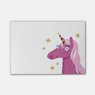 Pink Unicorn Post-it notes