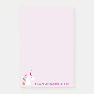 Pink Unicorn Post-it Notes