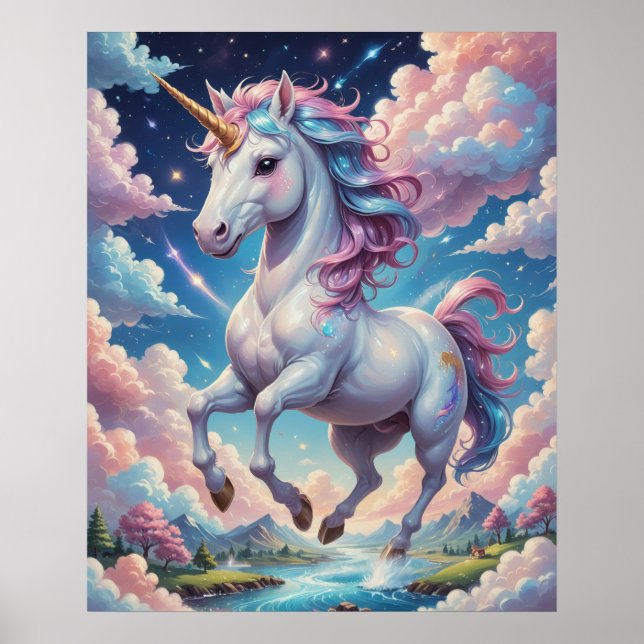 Pink Unicorn Poster (Front)