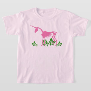 Pink Unicorn Skeleton T-Shirt