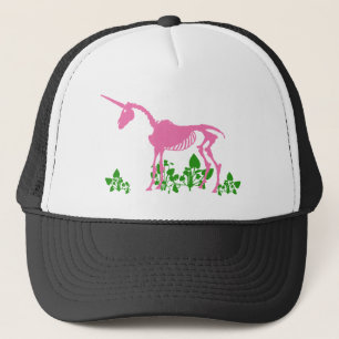 Pink Unicorn Skeleton Trucker Hat