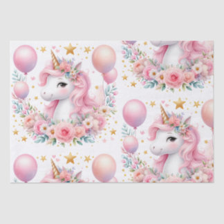 Pink Unicorn  Tissue Paper