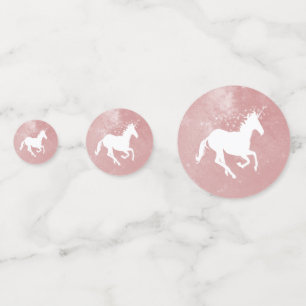 Pink Unicorn Wedding Table Confetti