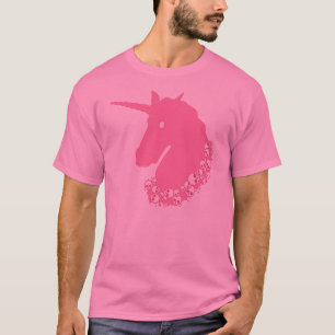 Pink Unicorn with Skulls T-Shirt