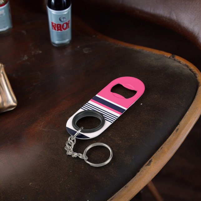 Pink Uniform Stripes (Bottle Openers)
