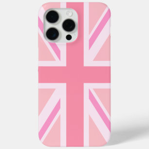 Pink Union Jack/Flag iPhone 15 Pro Max Case