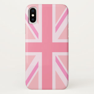 Pink Union Jack/Flag iPhone X Case
