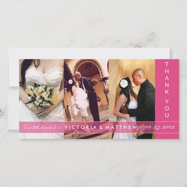 PINK UNION | WEDDING THANK YOU CARD (Front)