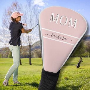 Pink Unique Custom MOM Personalised with Name Golf Head Cover