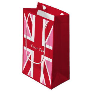 Pink United Kingdom flag Small Gift Bag