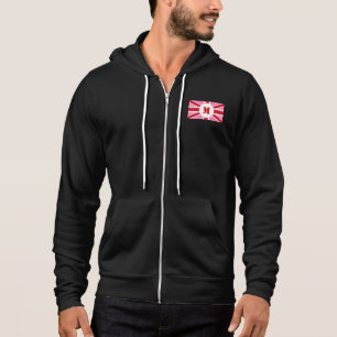 Pink United Kingdom flag Sweatshirt Jacket