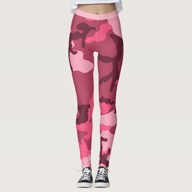 Pink Urban Camo Leggings (Front)