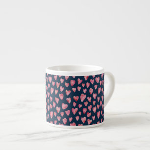 Pink Valentine Heart Espresso Cup