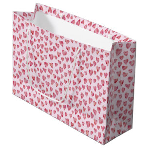 Pink Valentine Heart Large Gift Bag