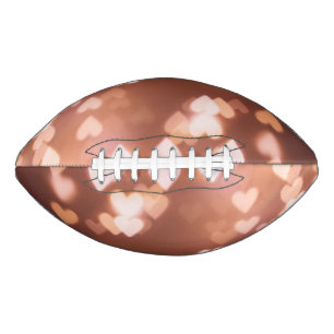 PINK VALENTINE"S DAY HEARTS AMERICAN FOOTBALL
