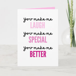 PINK VALENTINE'S DAY CARD, Anniversary Card