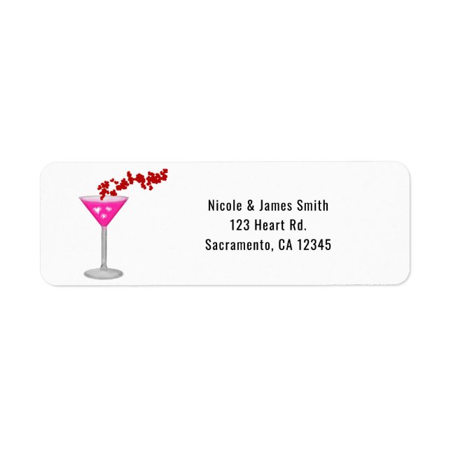 Pink Valentine's Day Cocktail Party Invitation (Front)