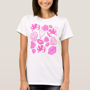 Pink Valentine's Pattern T-Shirt