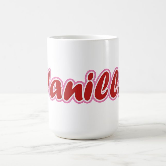 Pink Vanilla Lettering Mug (Center)