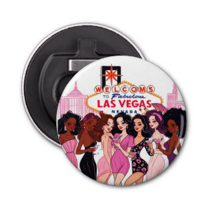 Pink Vegas Bachelorette Party Bottle Opener