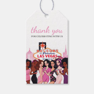 Pink Vegas Bachelorette Party Gift Tags