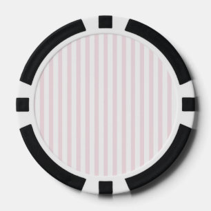 Pink Vertical Stripe Poker Chips