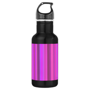 Pink vertical stripes 532 ml water bottle