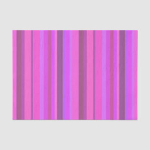 Pink vertical stripes tissue paper