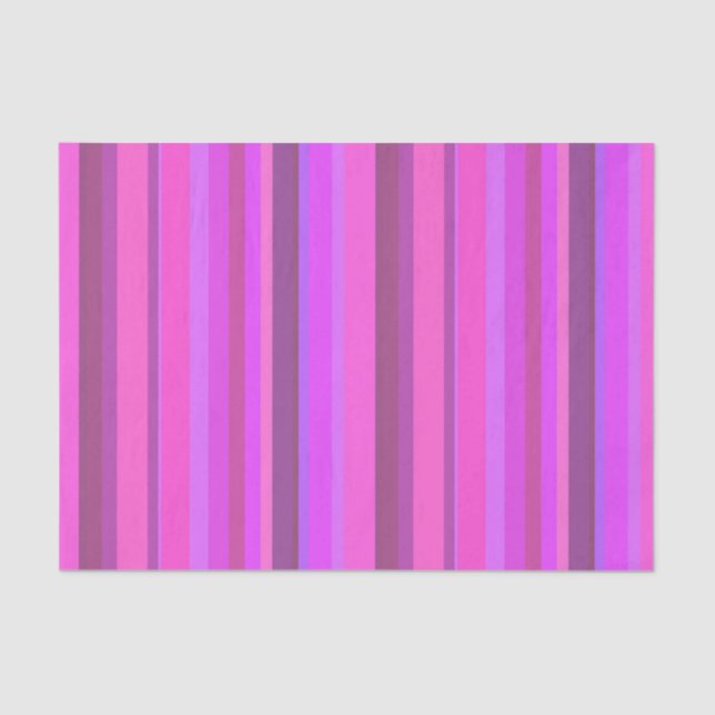 Pink vertical stripes tissue paper (Front)