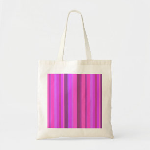 Pink vertical stripes tote bag