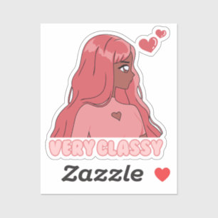 Pink Very Classy Anime Black Girl