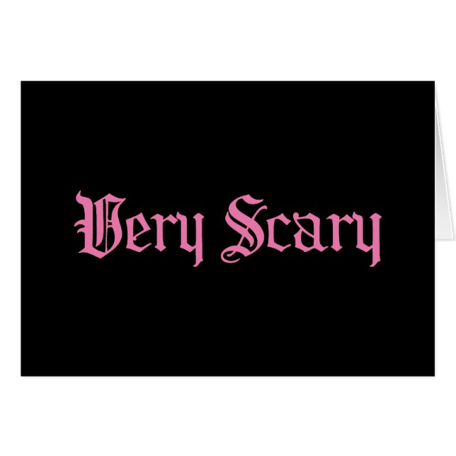 Pink Very Scary (Front Horizontal)