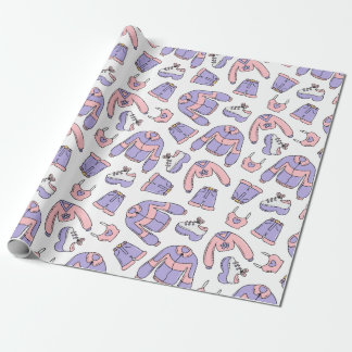 Pink Vibes 90s Fashion Wrapping Paper