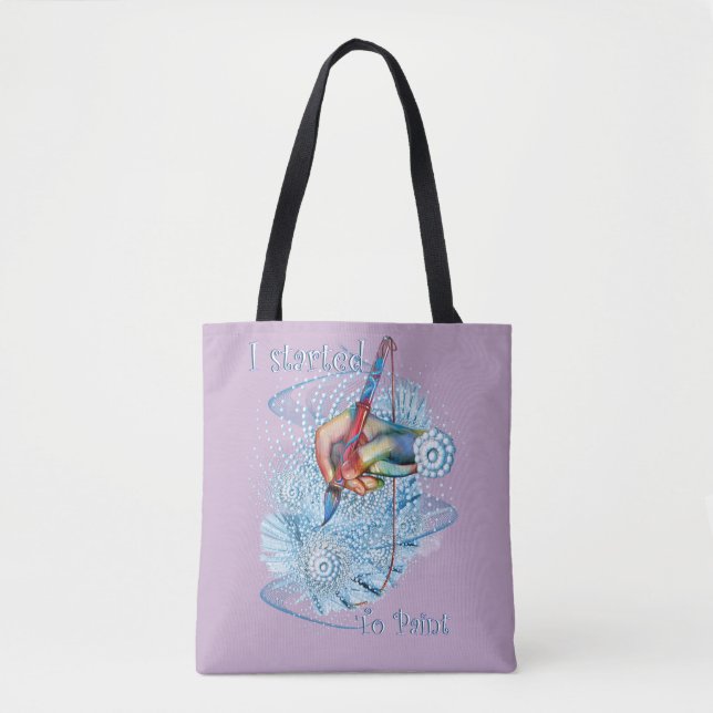 Pink Vibration Abstract Tote Bag (Front)
