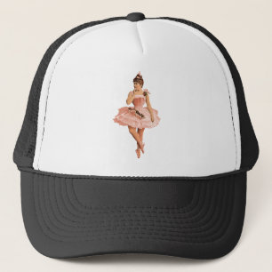 Pink Victorian Ballerina Trucker Hat