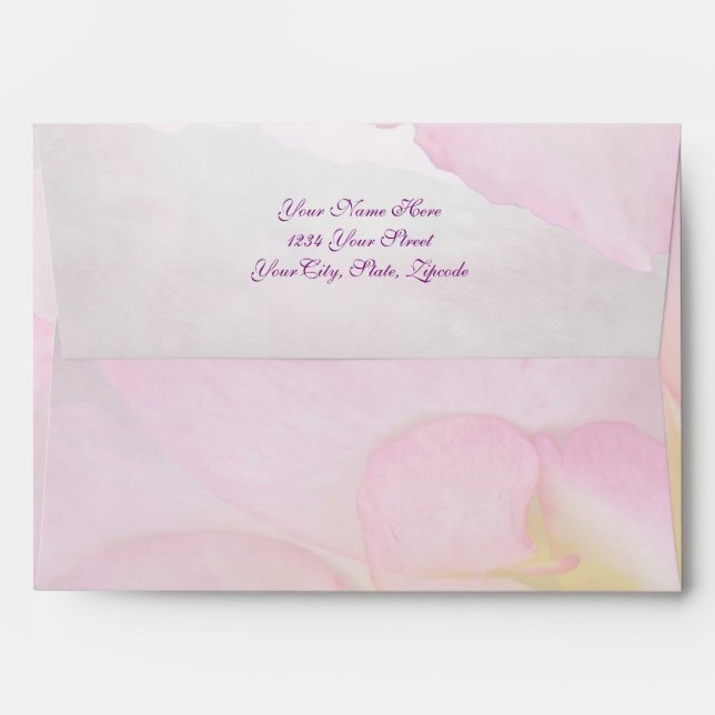 Pink Victorian Rose Envelopes (Back (Top Flap))