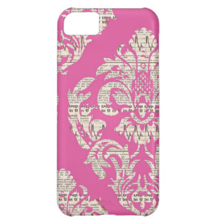 Pink Vintage Damask iPhone 5 Case