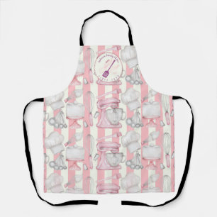 Pink Vintage Family Kitchen Custom Text Apron