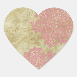 Pink Vintage Floral Envelope Seal