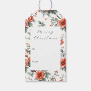 Pink Vintage Floral  Gift Tags