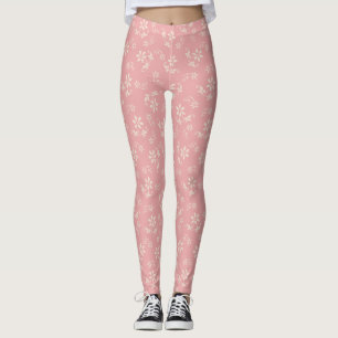 Pink Vintage Floral Leggings