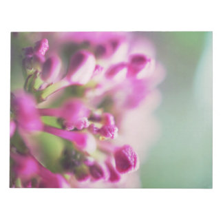 Pink vintage macro bokeh flower notepad