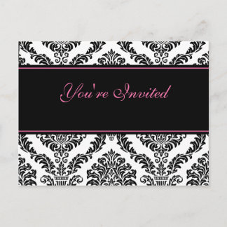 Pink Vintage PC Invitation