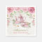 Pink Vintage Roses Baby Tea Party Paper Napkin